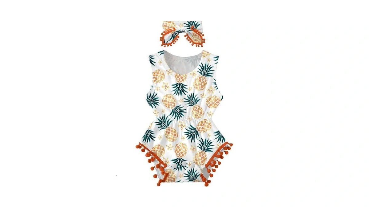 Unicomidea 2t Girls Green Jumpsuits For Infants Novelty Cartoon Pineapple