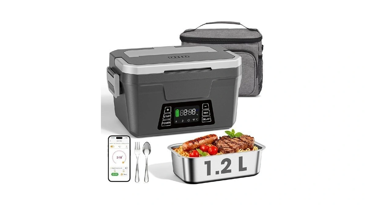 Herrfilk Cordless Electric Lunch Box For Adults With App Control,