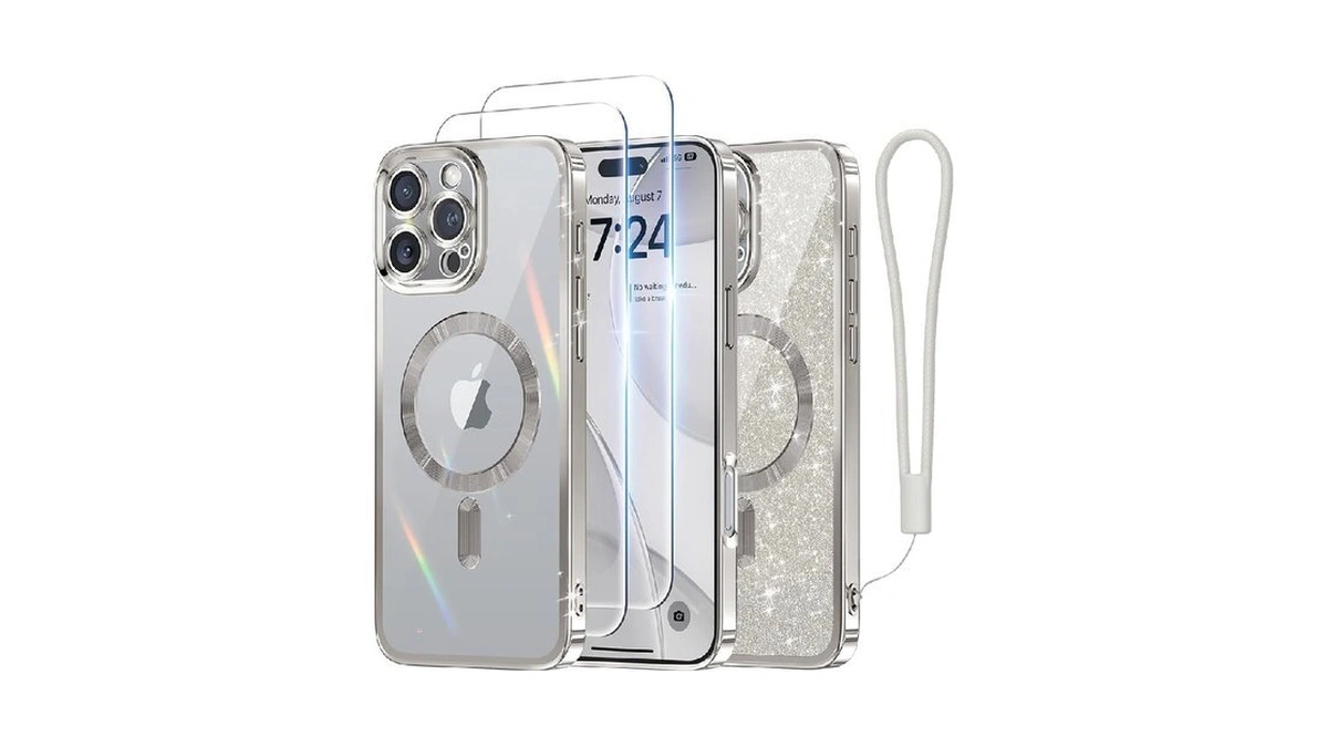 Meifigno Designed For Iphone 16 Pro Max Case 6.9", [glitter