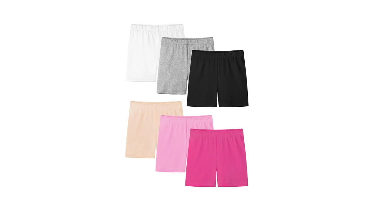 Resinta 6 Pack Girls Bike Shorts Under Dress Dance Cartwheel