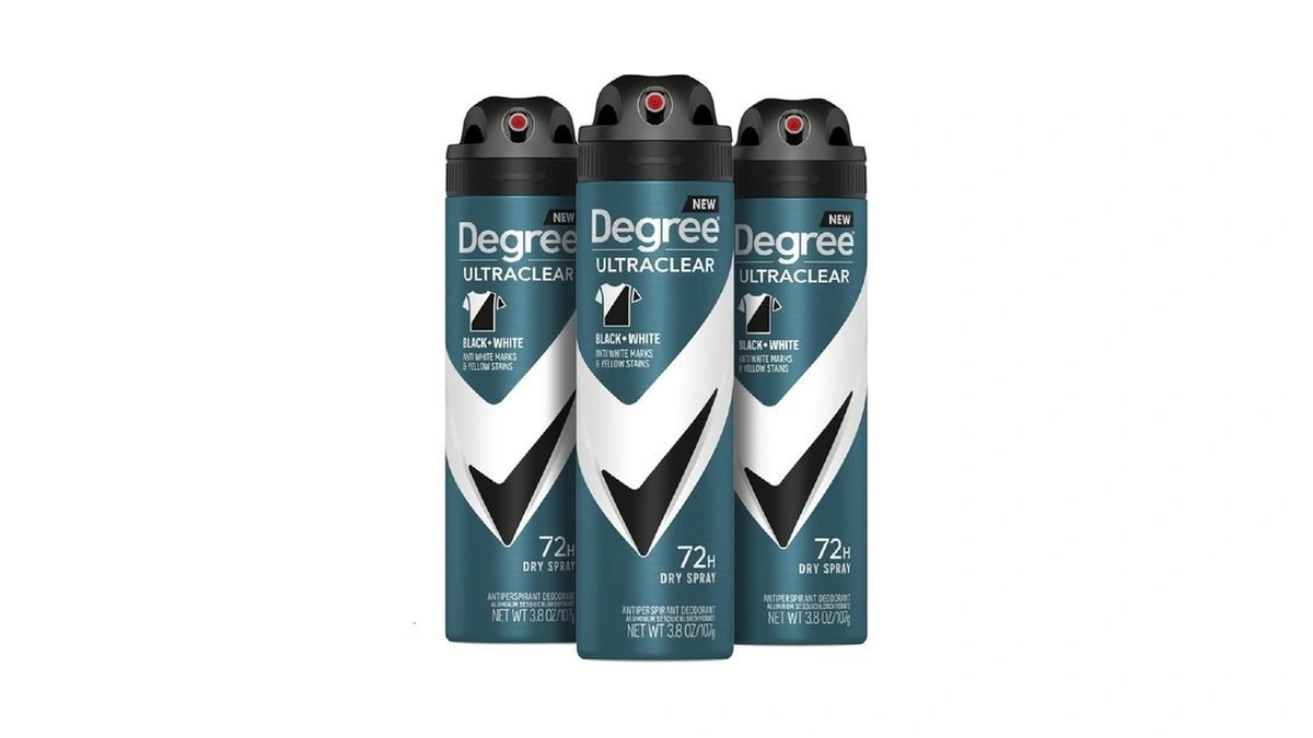 Degree Men Antiperspirant Deodorant Dry Spray Black + White Protects