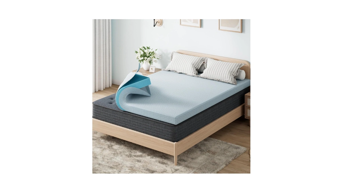 Ohgeni 2 Inch Queen Memory Foam Mattress Topper Pad With