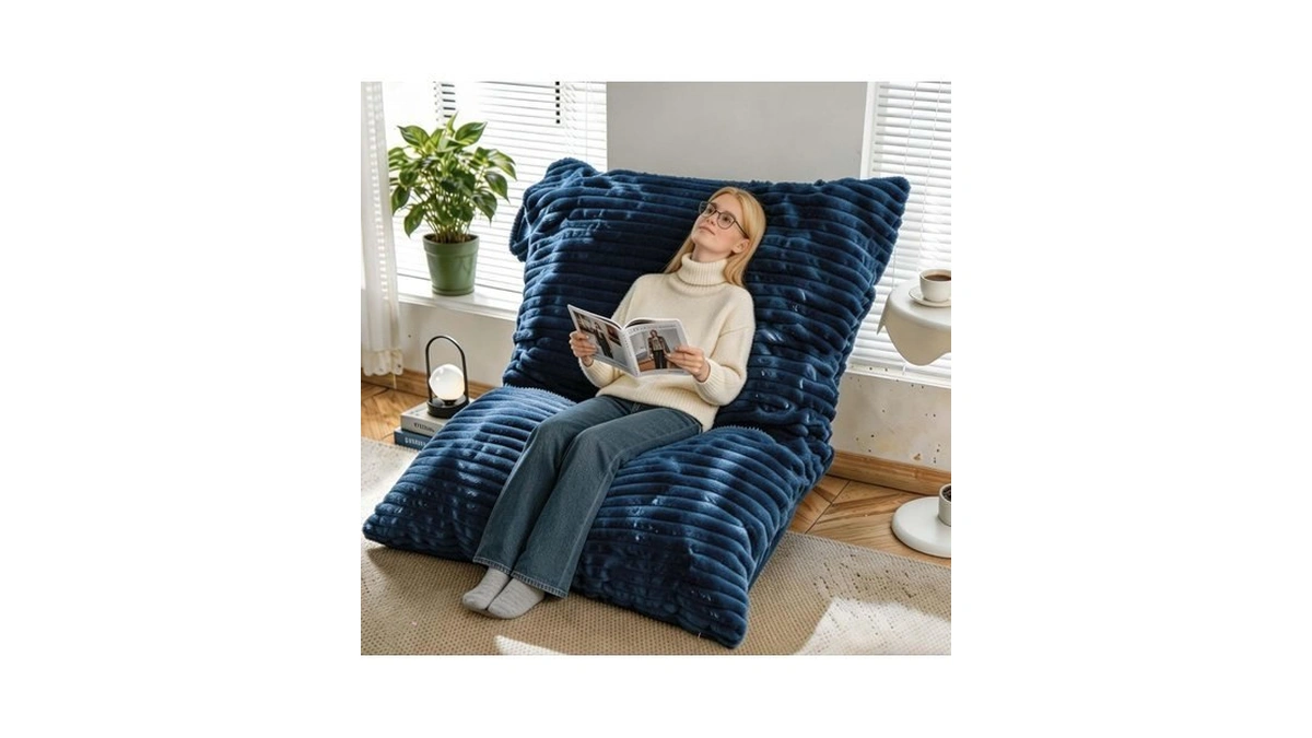 Kisoy 3 In 1 Bean Bag Chair Bed Blanket For