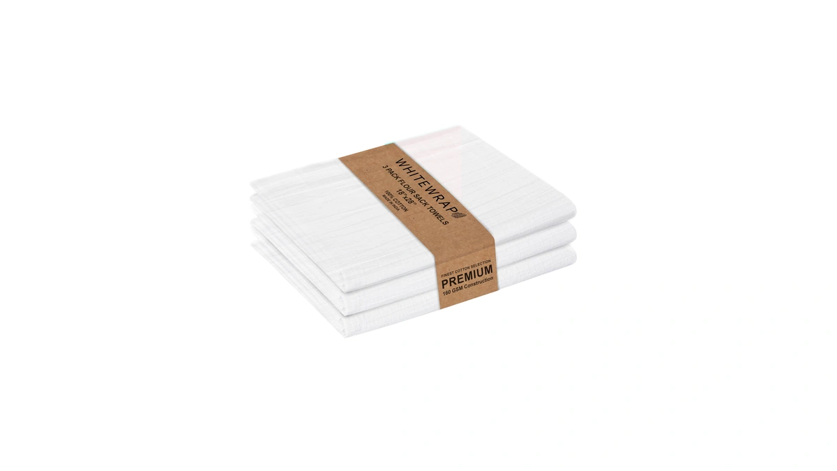 Whitewrap Flour Sack Towels 18x28 – 100% Cotton (pack Of
