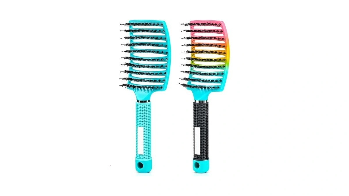 2pcs Hair Detangling Brush For Curly & Dry & Wet,