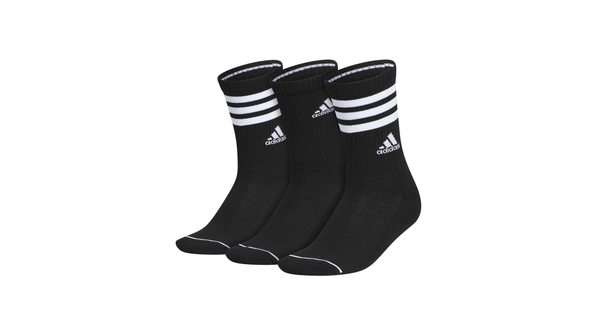 Adidas Women's Crew Socks With Arch Compression 3-pack, Comfortable, Sweat-wicking,
