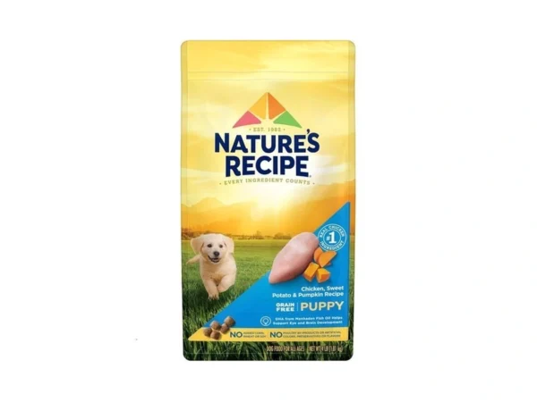 Nature's Recipe Grain Free Puppy Dry Dog Food, Chicken, Sweet