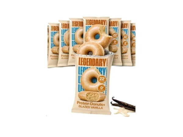 Legendary Foods Protein Donuts - 22g Protein, Glazed Vanilla, Zero