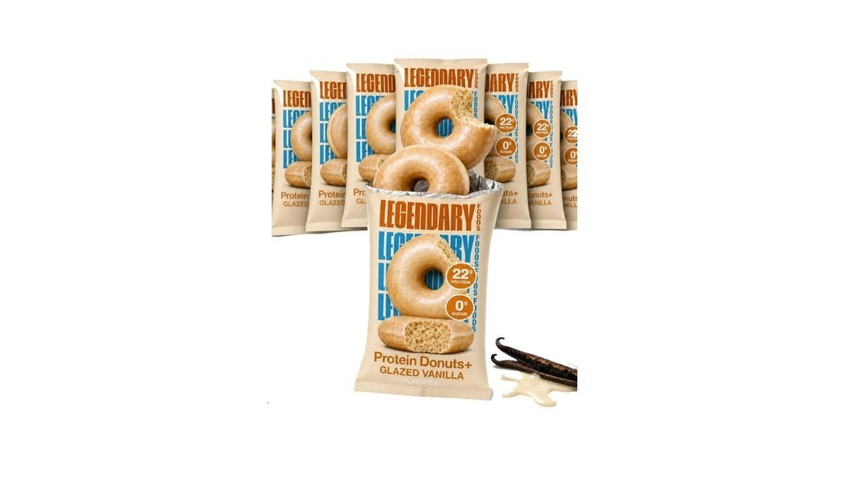 Legendary Foods Protein Donuts - 22g Protein, Glazed Vanilla, Zero
