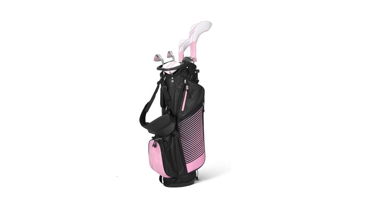 Amazon Basics Golf Club Set, 6- Piece With Stand Bag,