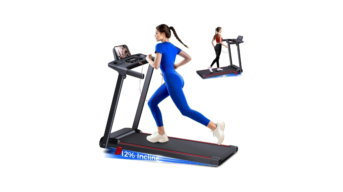 Treadmills For Home 3.0hp Quiet Foldable Treadmill With Incline, Portable