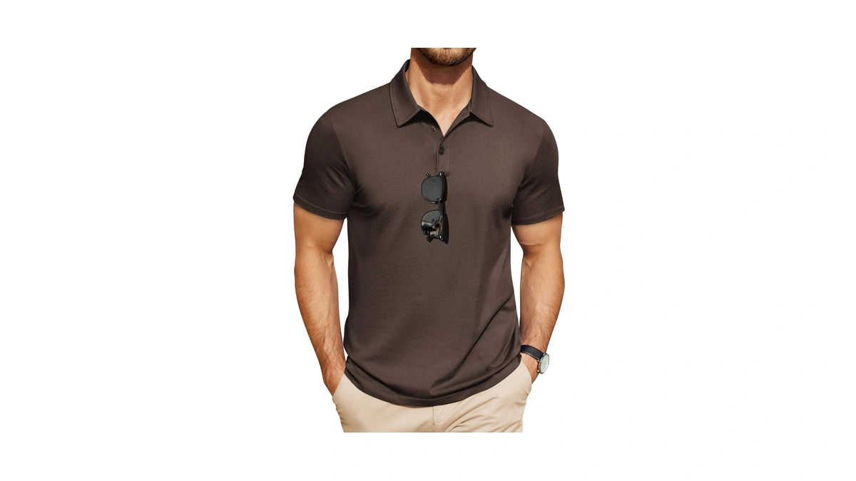 Coofandy Polo Shirts For Men Casual Work Summer Collar T-shirts