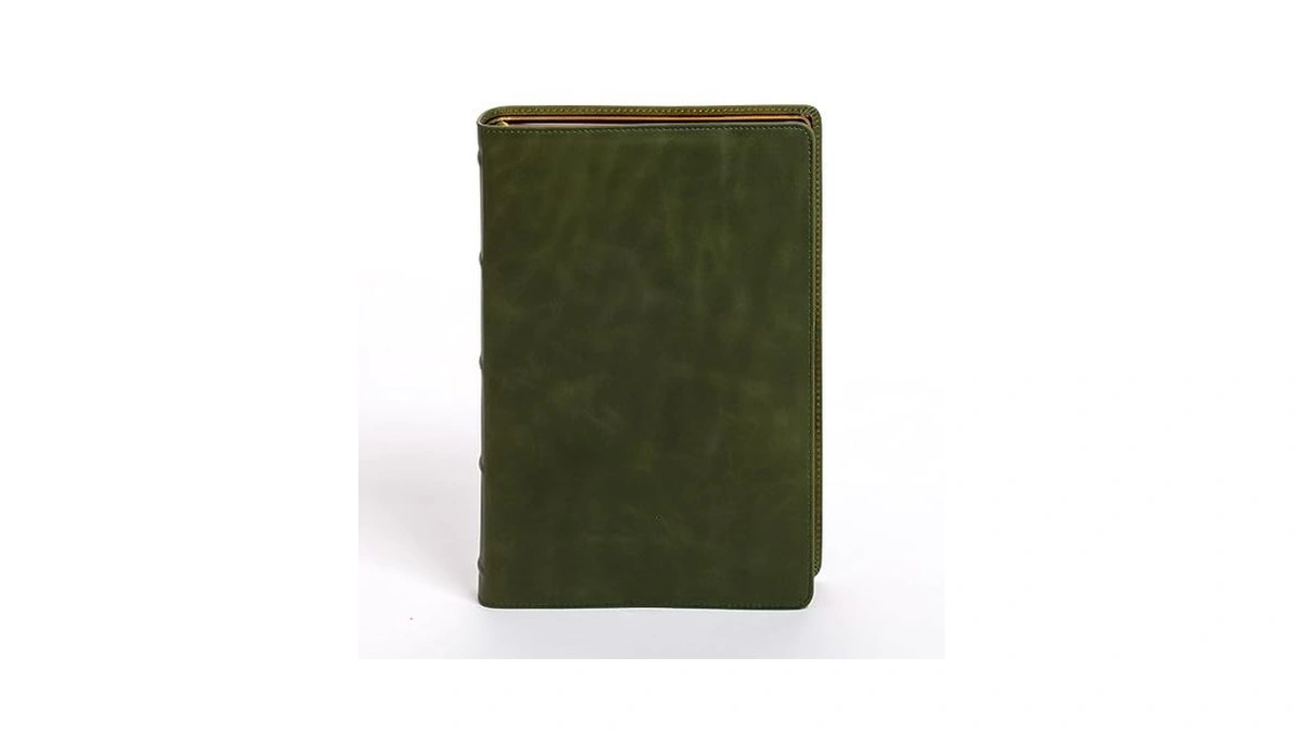 Kjv Giant Print Bible, Holman Handcrafted Collection, Marbled Olive Premium