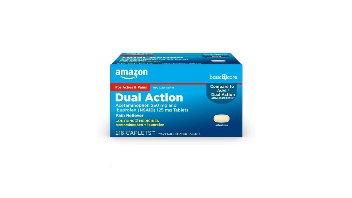 Amazon Basic Care Dual Action Acetaminophen 250 Mg And Ibuprofen