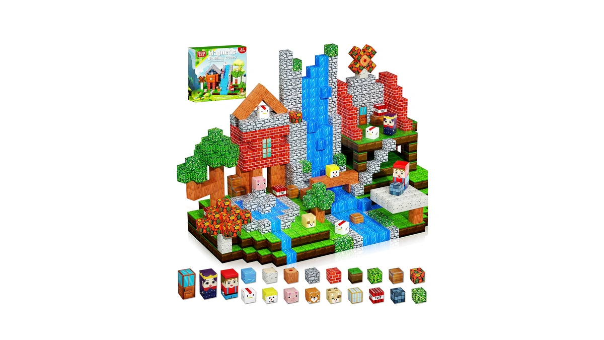 200pcs Magnetic Blocks, Magnetic Building Cube Toys For Kids, Stem