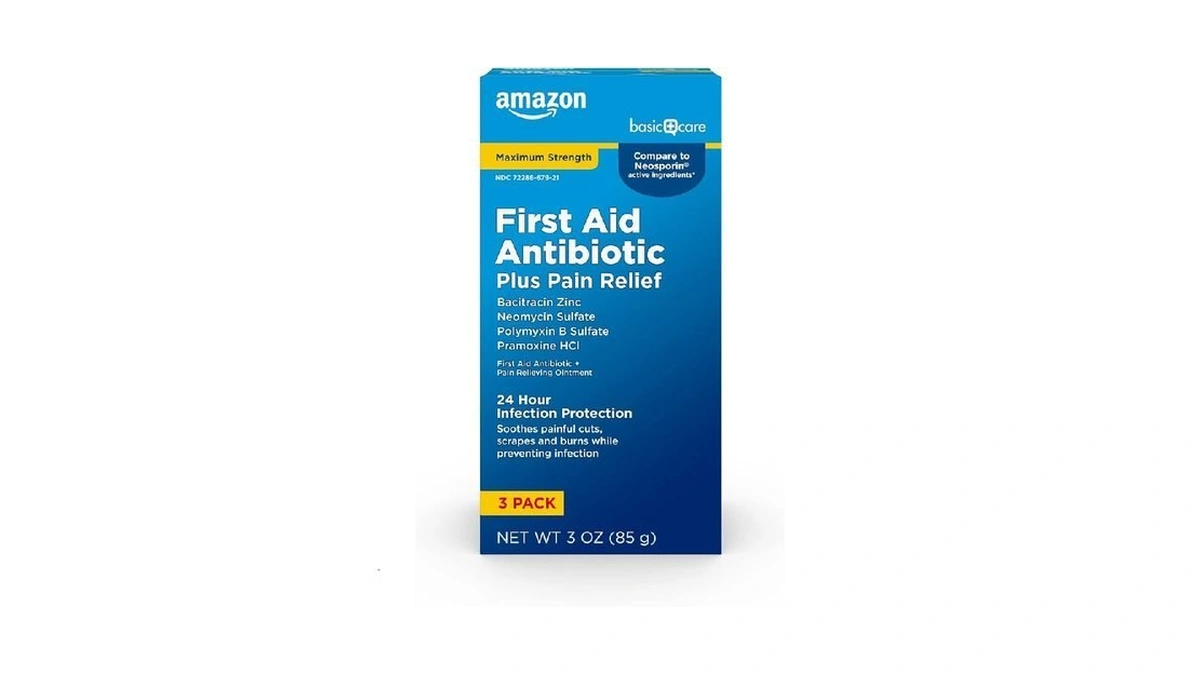Amazon Basic Care Maximum Strength First Aid Triple Antibiotic Ointment,