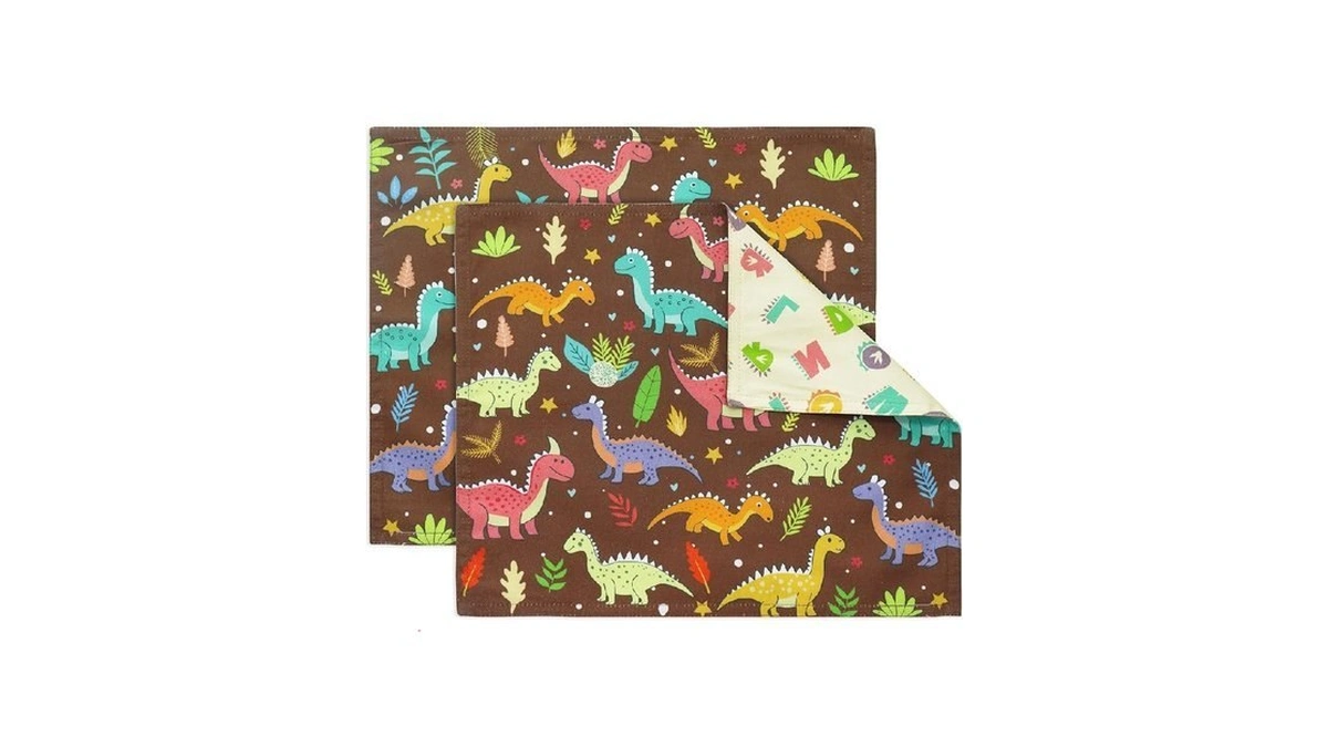 Purpleessences Reusable Cloth Placemats | Reusable, Eco-friendly | 15"x13", 2-ply,