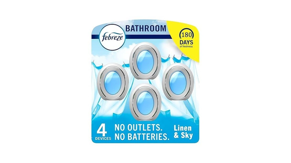 Febreze Bathroom Air Freshener Odor-fighting For Small Spaces Scented Plug