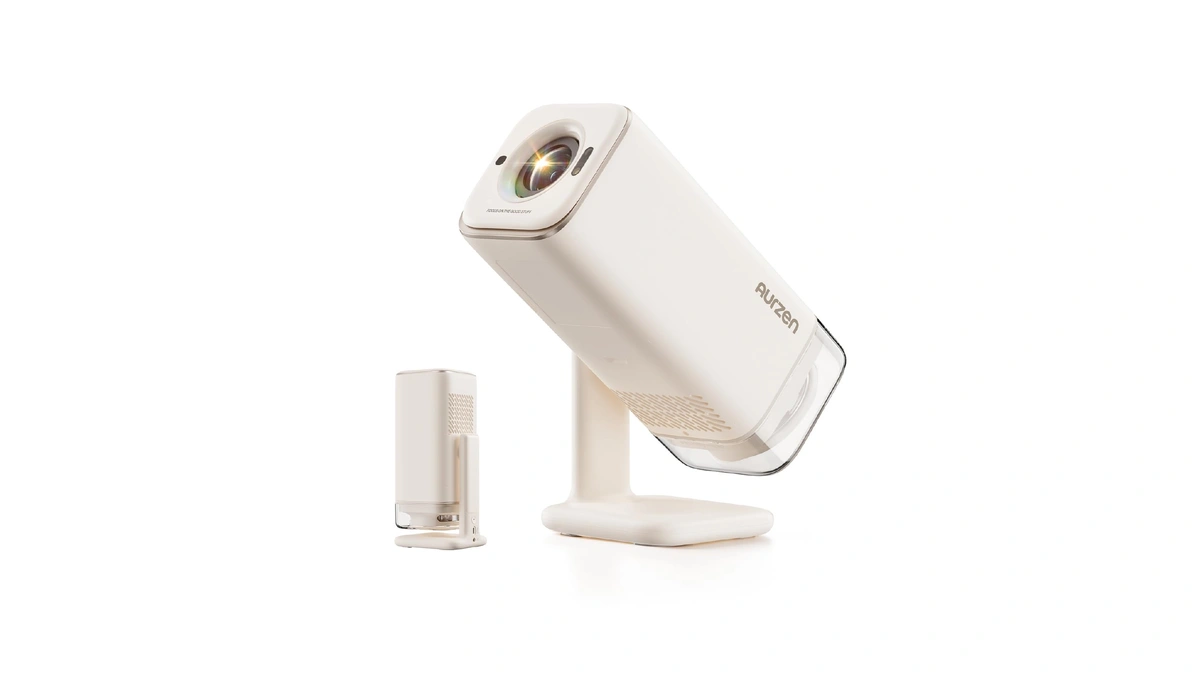 Aurzen Boom Air Google Tv Portable Projector With Wifi And