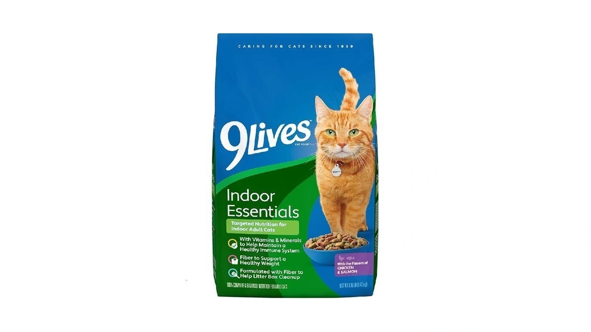 9lives Indoor Essentials Dry Cat Food For Adult Cats With