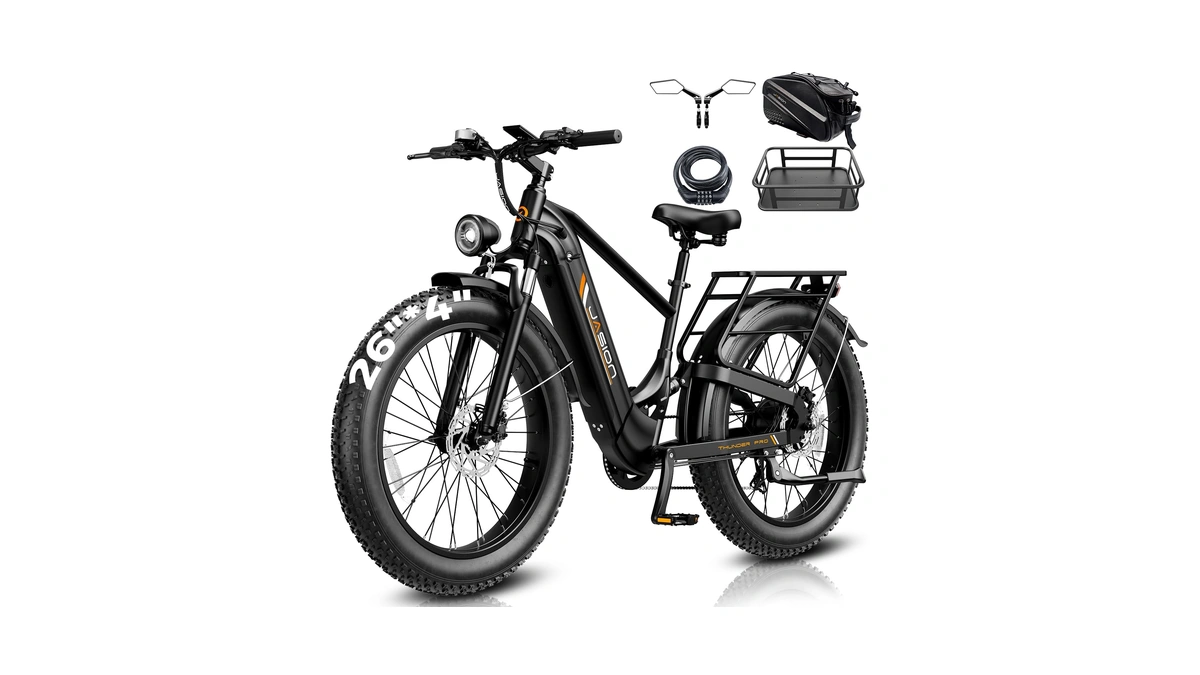 Jasion Thunder Pro Electric Bike,2000w Peak Ebikes For Adults,26''fat Tire