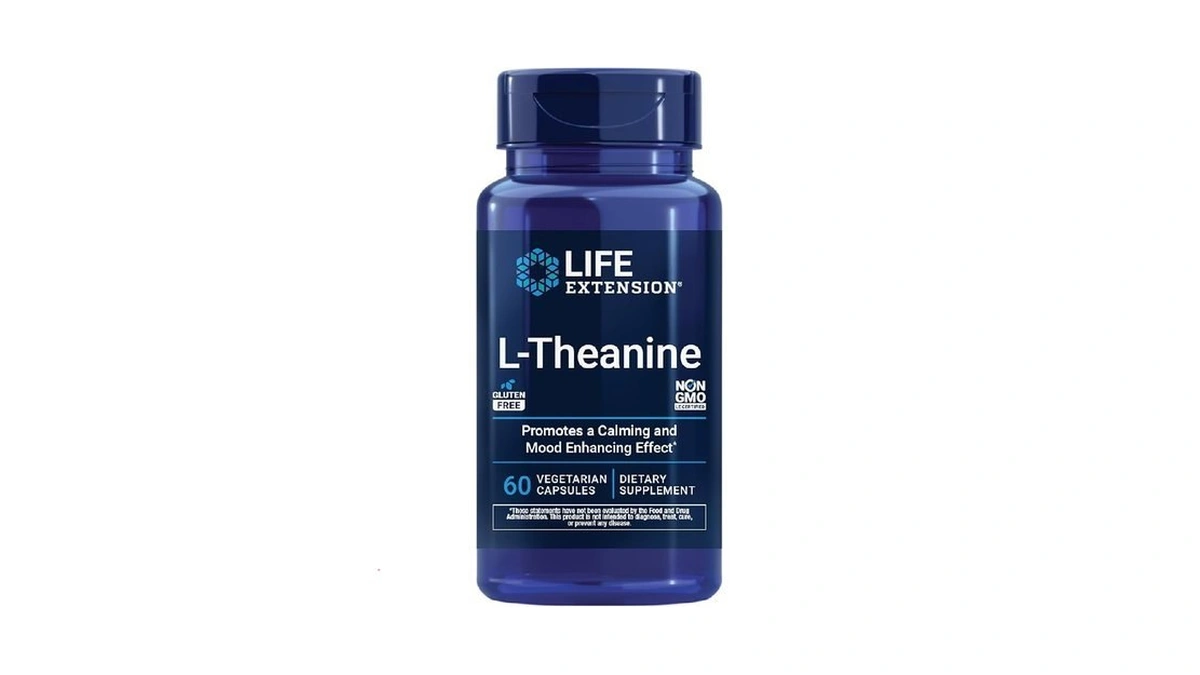 Life Extension L-theanine, Amino Acid Theanine, Calm, Relaxation, Mood, Gluten-free,