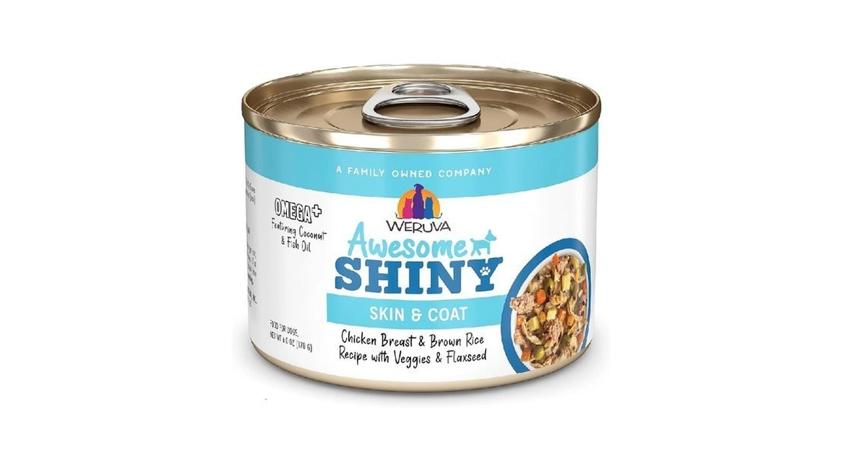 Weruva Awesome Shiny Wet Dog Food, Chicken & Brown Rice