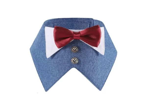 Dog Tuxedo Dog Suit Dog Wedding Bandana Collar With Red