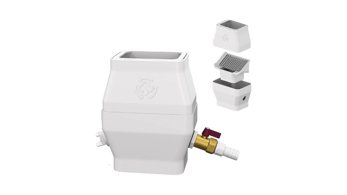 Rain Barrel Diverter Kit For 2"x3" Or 3"x4" Gutter Downspouts,