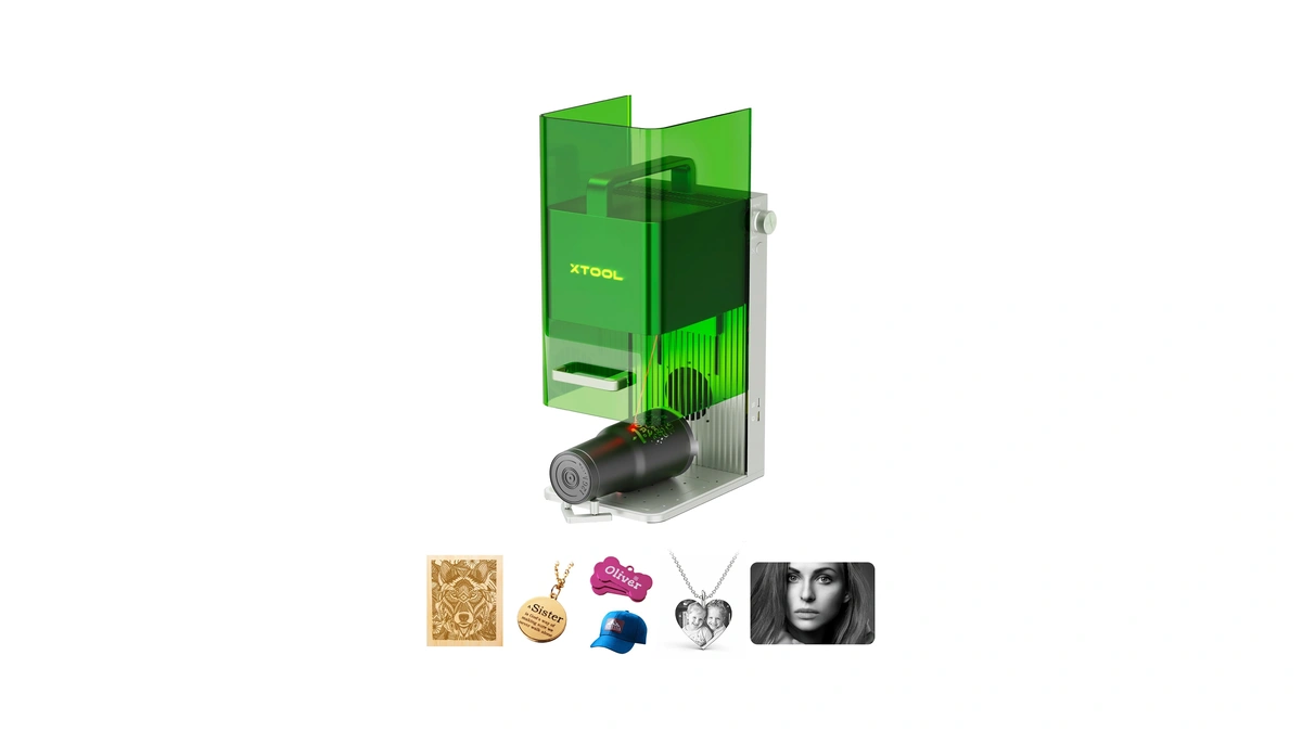 Xtool F1 2-in-1 Dual Laser Engraver, Lightning Speed Portable Laser