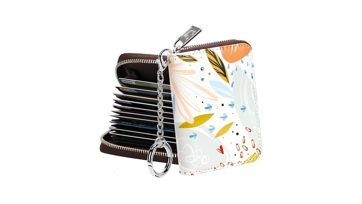 Furart Credit Card Wallet, Zipper Card Cases Holder For Women,