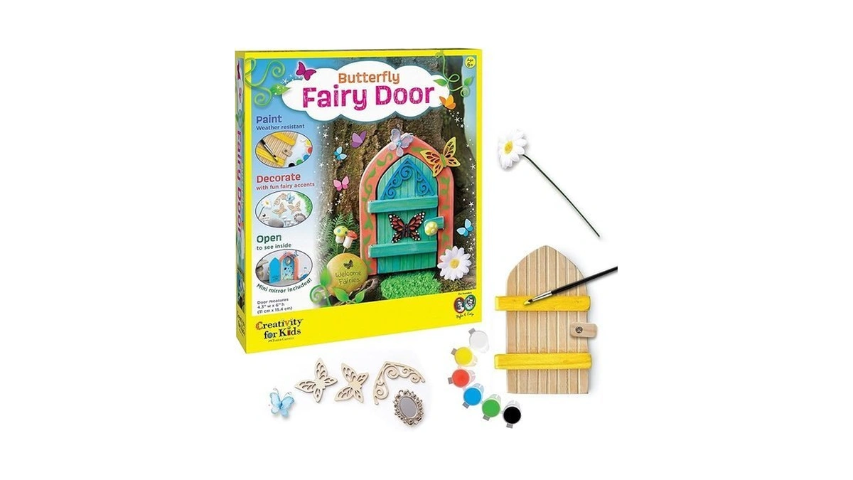 Creativity For Kids Butterfly Fairy Door Kit - Painting Arts
