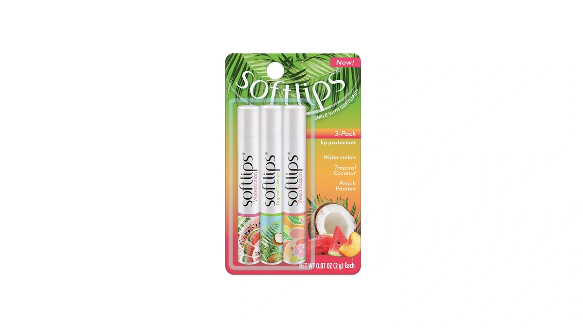 Softlips Daily Lip Moisturizer For Very Dry Lips, Tropical Flavored