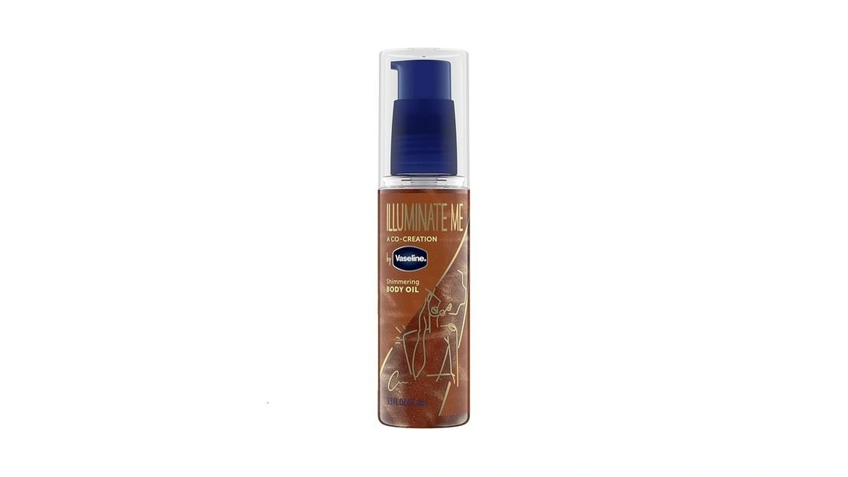 Vaseline Illuminate Me Shimmering Body Oil Created For Melanin Rich