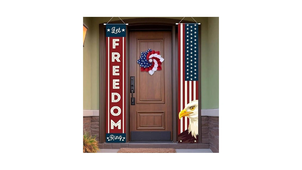 4th Of July Decorations, Patriotic Decorations Of Hanging American Flag