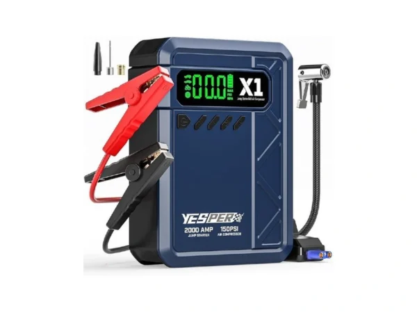 Yesper Jump Starter With Air Compressor 2000a 150psi Battery Jumper