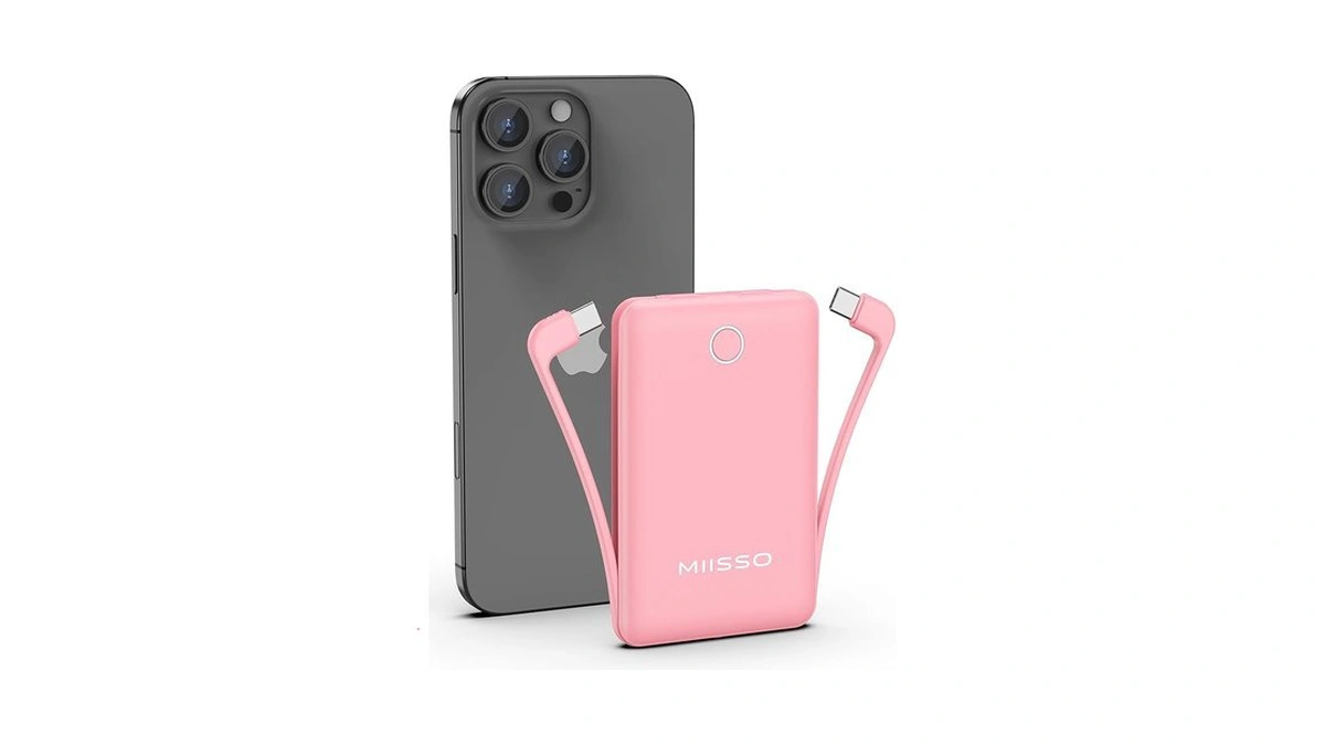Miisso 10000mah Compatible With Iphone 15/16/17 And Android, Slim Portable