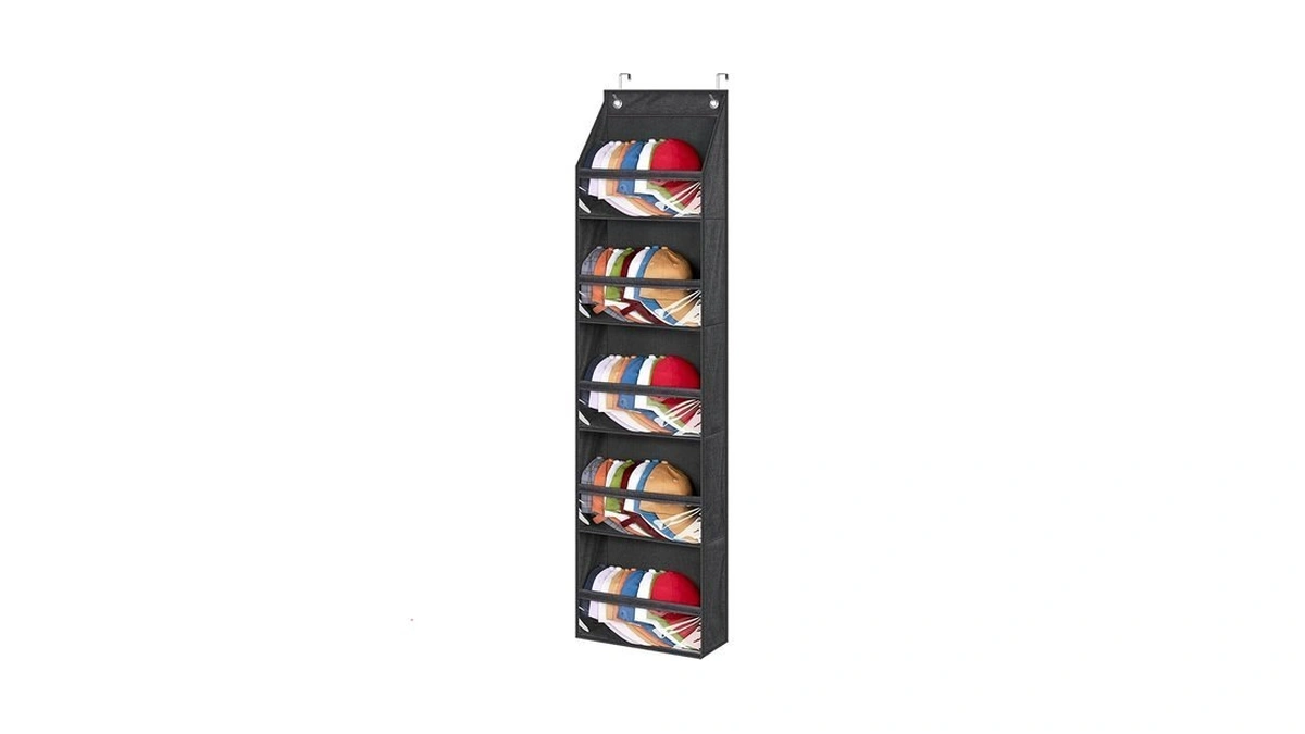 Sleeping Lamb Narrow Door Hat Organizer For Baseball Caps, Baseball