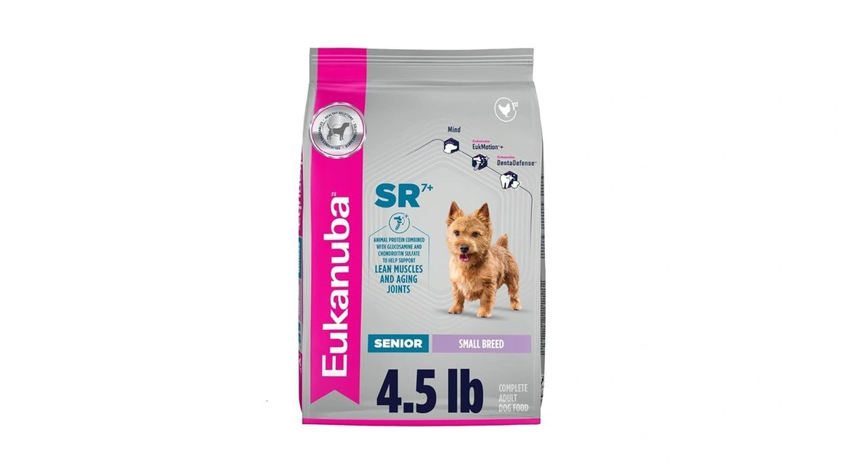 Eukanuba Senior Small Breed Dry Dog Food, 4.5 Lb Bag