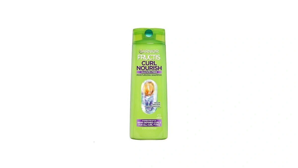 Garnier Fructis Curl Nourish Sulfate Free Moisturizing Shampoo, 12.5 Fl