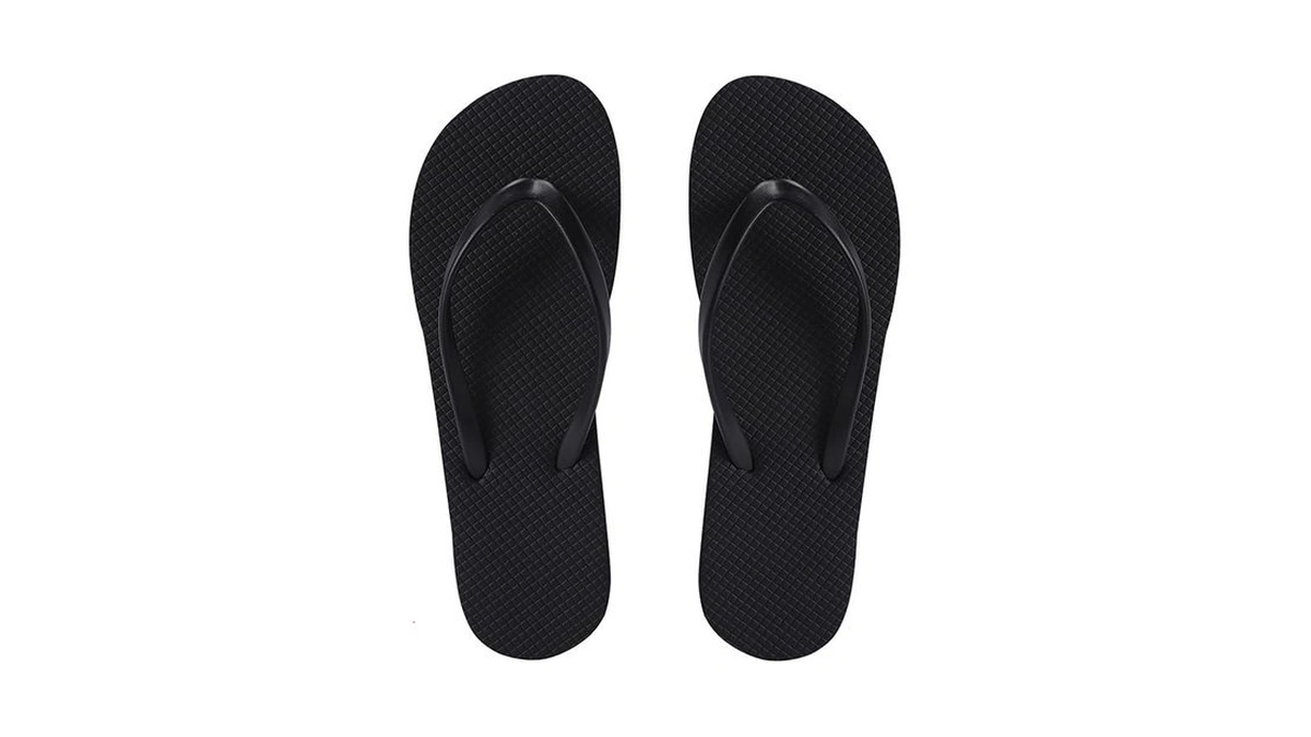 Knstol Slim Flip Flops For Women Beach Shower Shoes Rubber