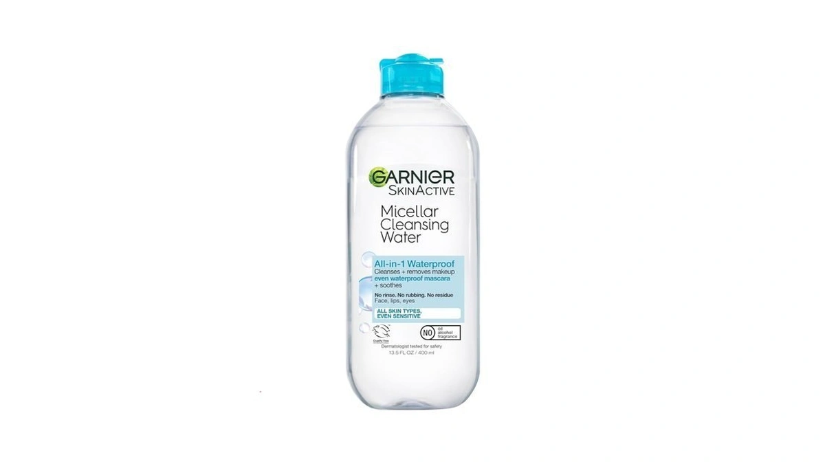 Garnier Micellar Water For Waterproof Makeup, Hydrating Facial Cleanser &