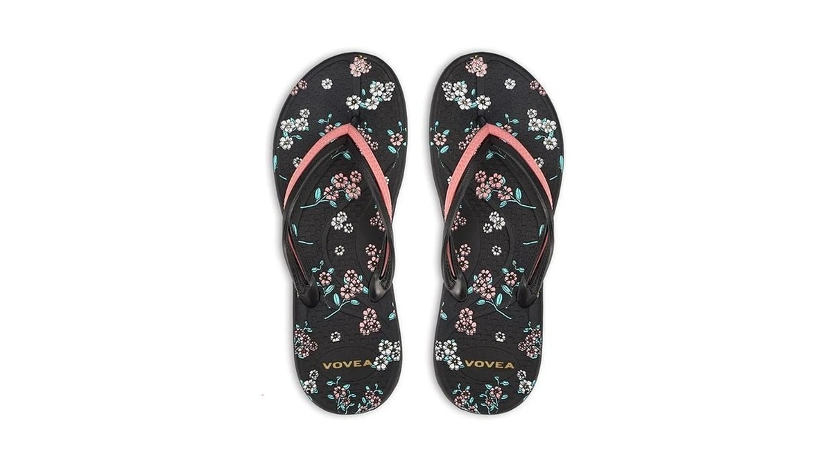Vovea Flip Flops For Women Non-slip Bathroom Shower Shoes Cushion