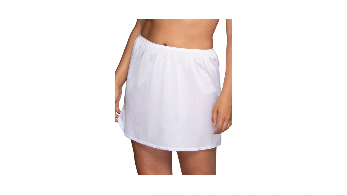 Vanity Fair Womens Anti-static Nylon For Under Dresses Half Slip,