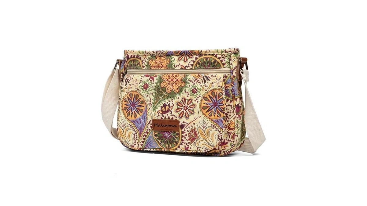 Malirona Women 's Durable Floral Crossbody Bag Canvas Messenger Handbag