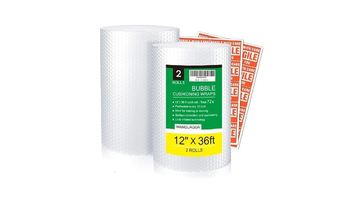 Wanguagua 2 Pack 12 Inch X 72 Ft Total Bubble
