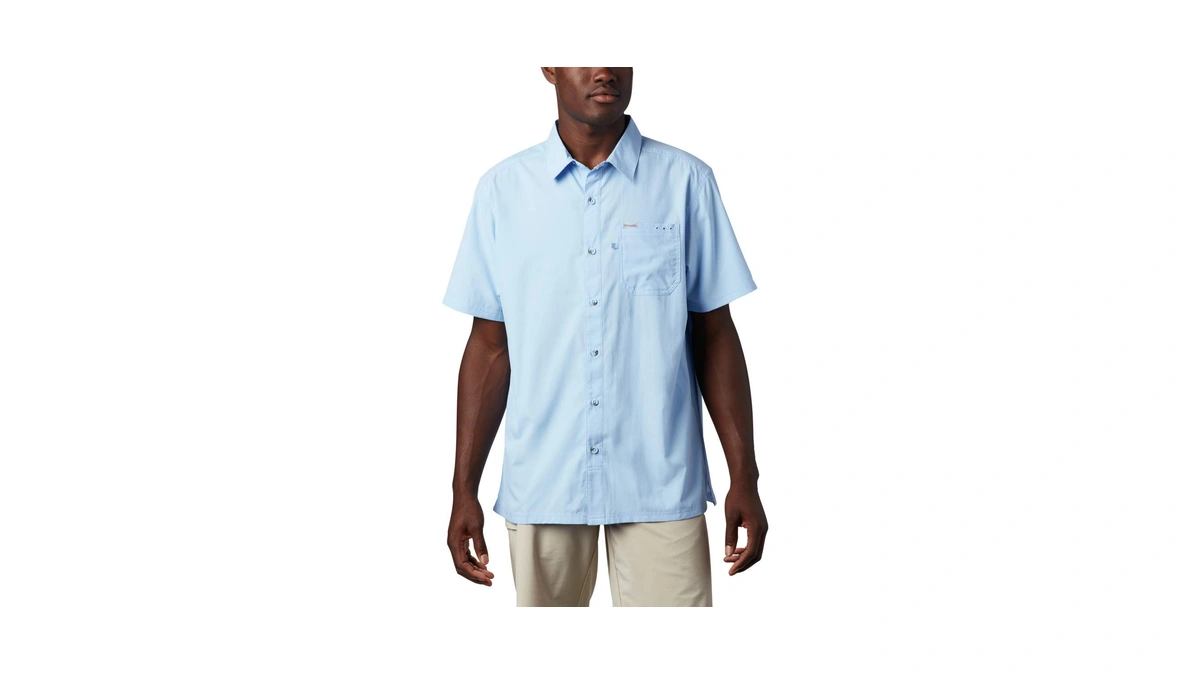 Columbia Men's Slack Tide Camp Shirt, Sail, 1x