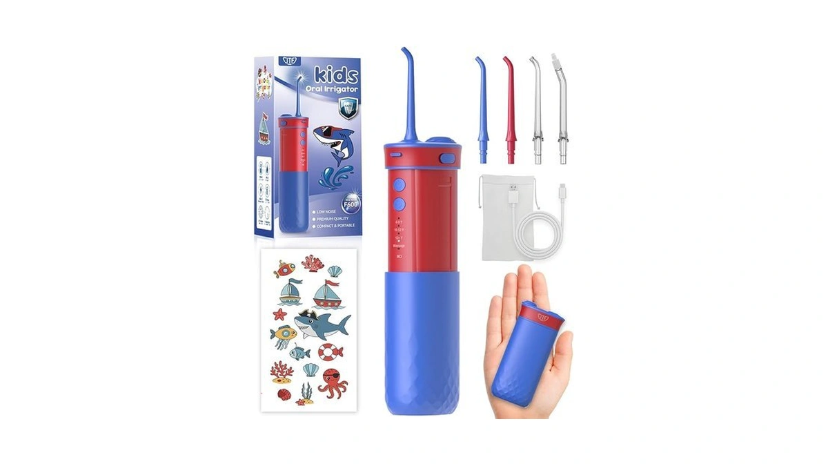 Jtf Portable Water Flosser For Kids: 4 Gentle Modes For