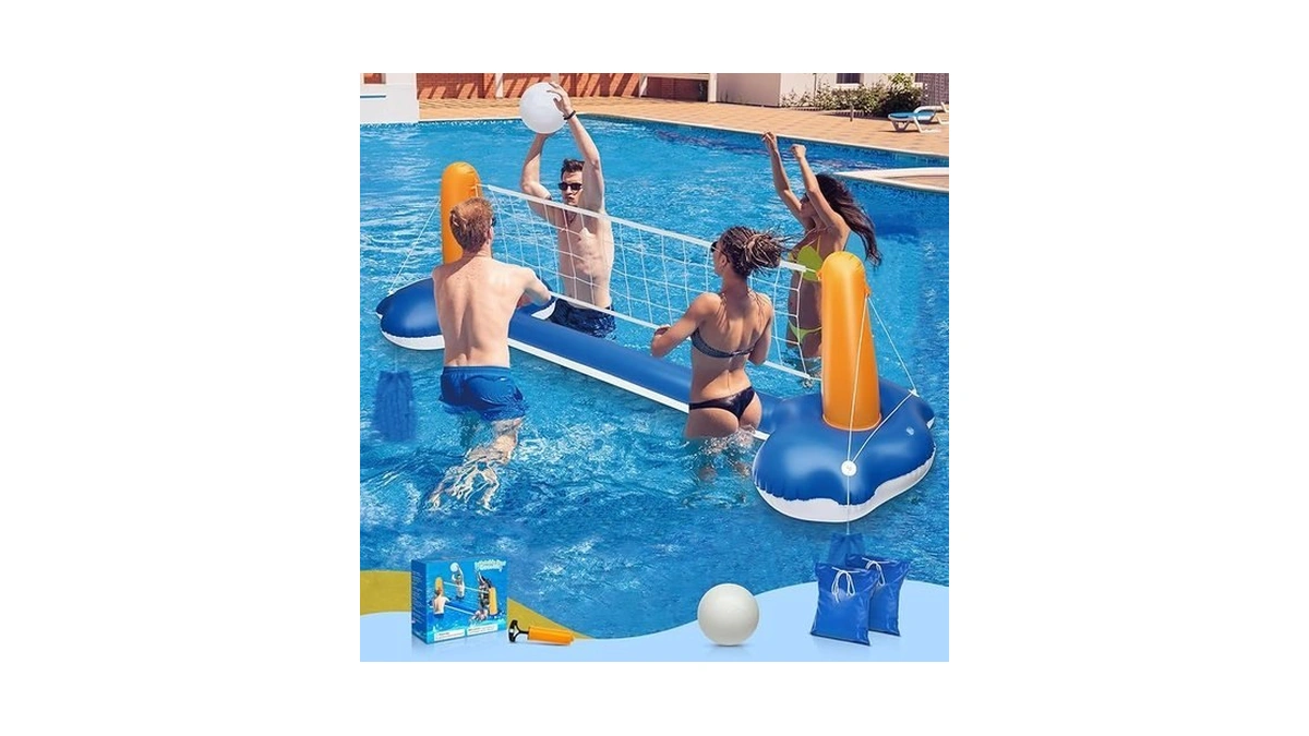 118" Pool Volleyball Net Set For Inground & Above Ground