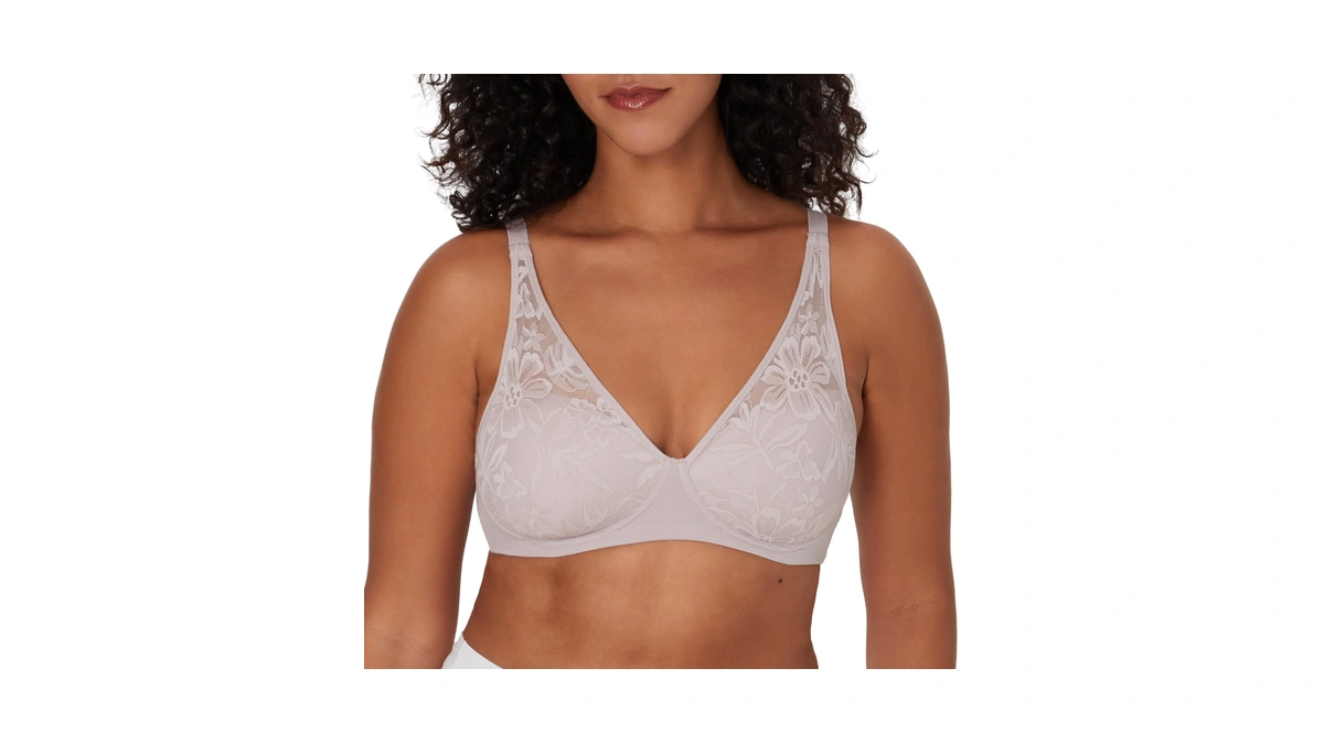 Bali Women's Breathe Modal T-shirt Bra, Breathable Wireless Bra, Full-coverage